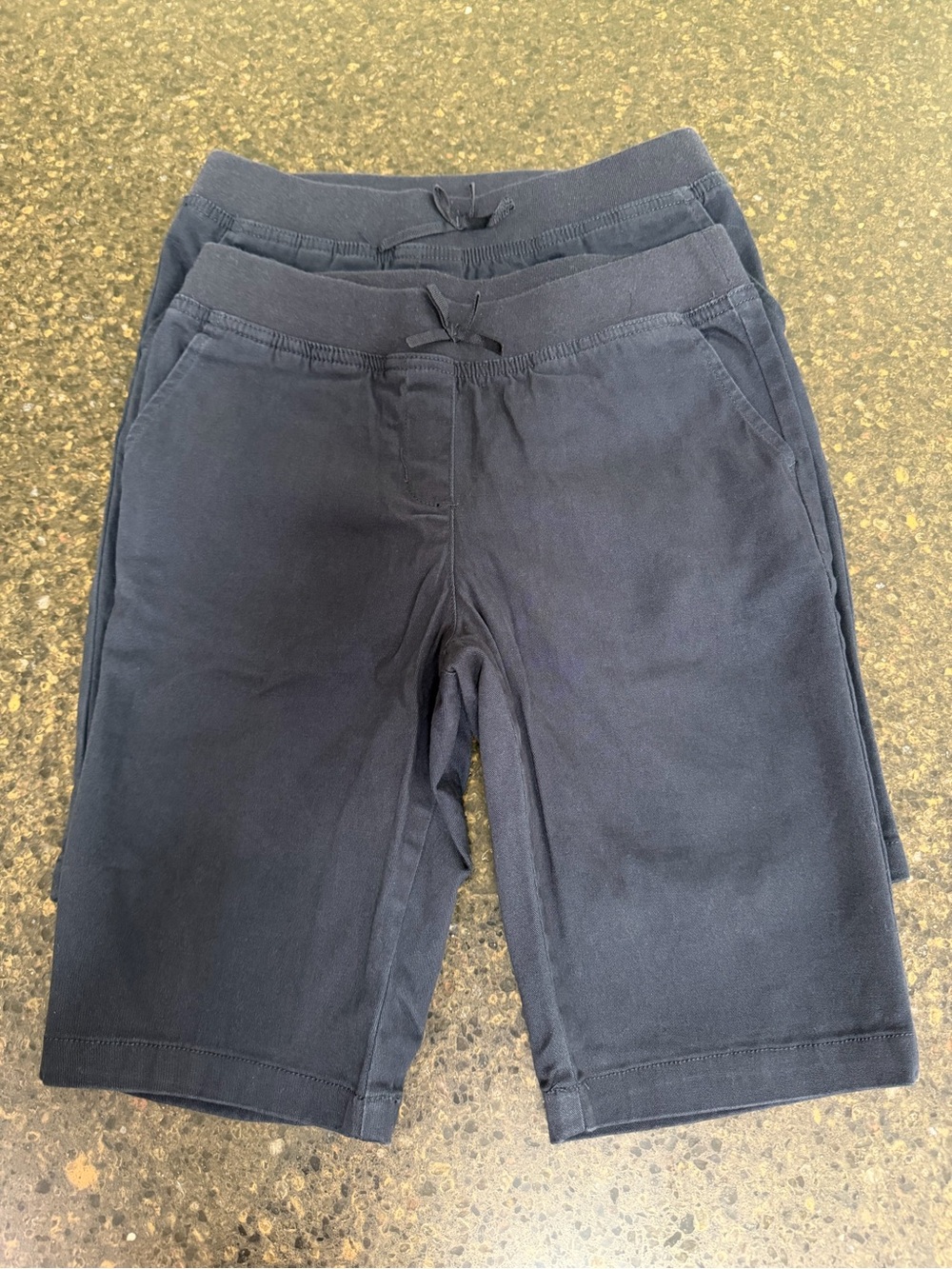 NWOT Nautica Navy Blue School Uniform Pull On BUNDLE SET LOT Girls Twill Shorts